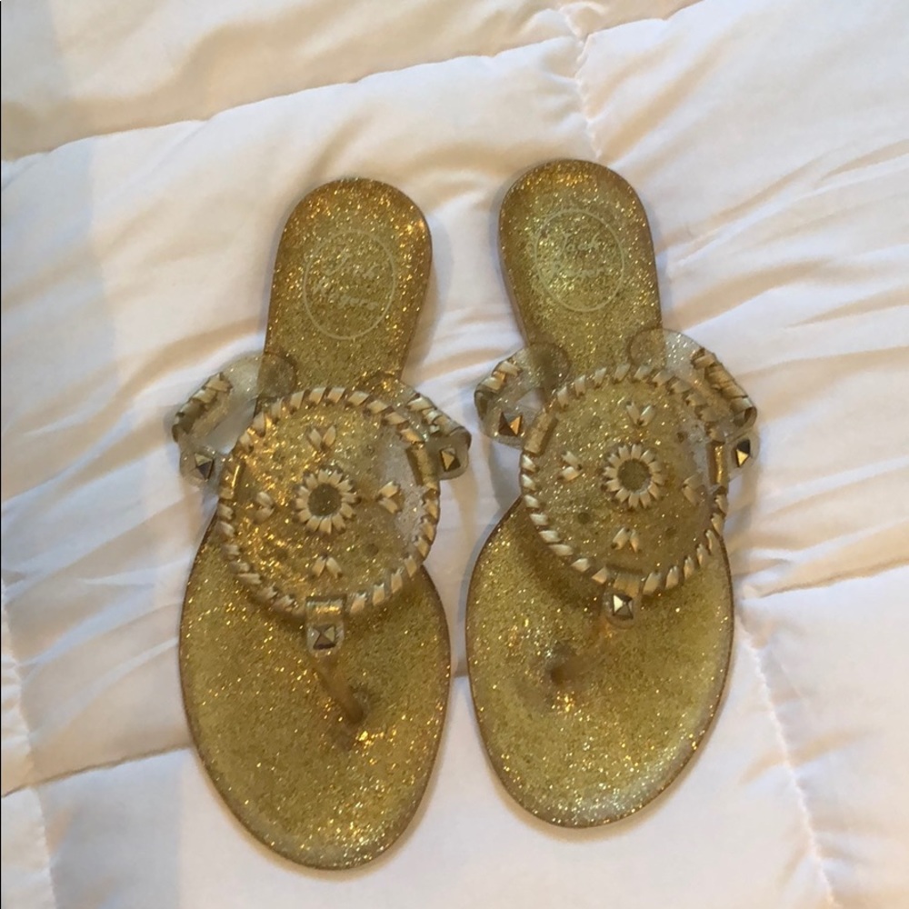 Gold sandals